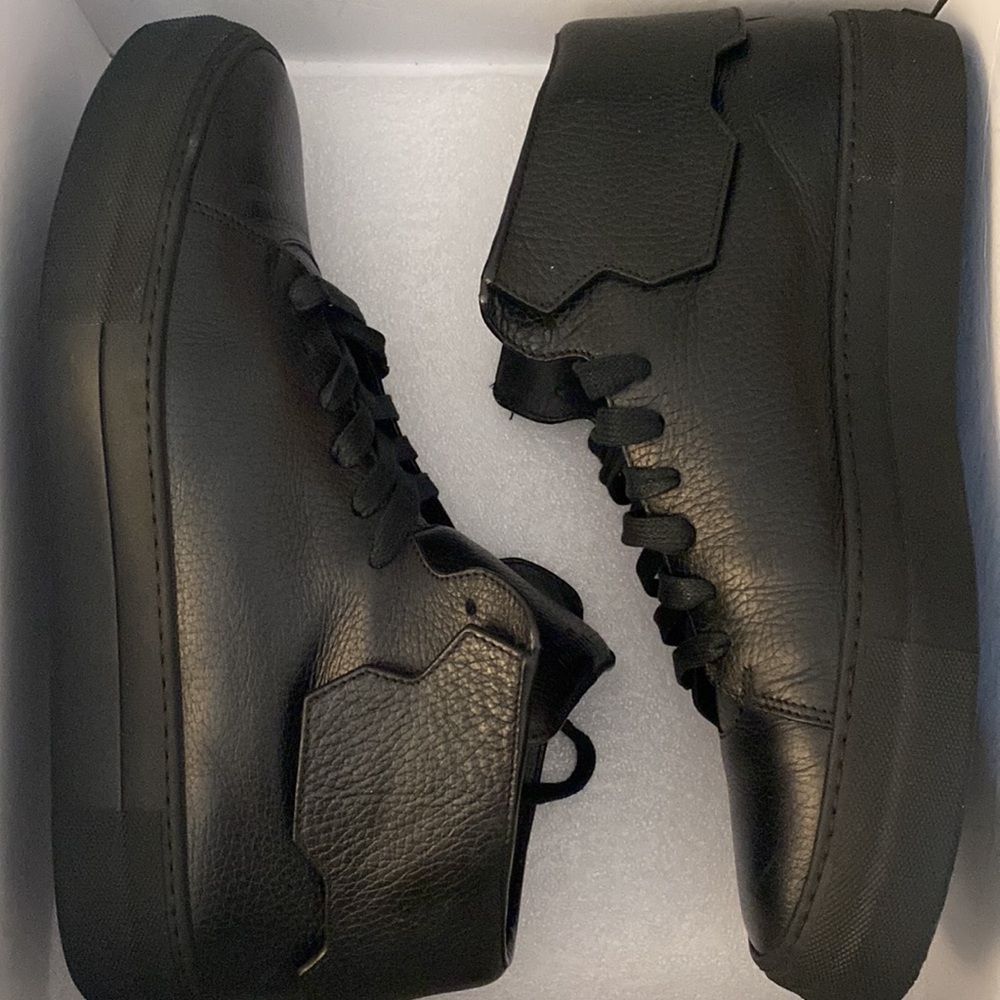 Buscemi black leather sneakers